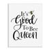 Stupell Industries Good To Bee Queen Bumble Insect Phrase Wall Plaque Art By Lisa Larson Wood in Black/Brown/White | 19 H x 13 W x 0.5 D in | Wayfair