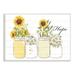 Stupell Industries Hope Script Sunflower Jars Rustic Country Flowers Wall Plaque Art By Kim Allen in Brown/Green/White | Wayfair an-472_wd_13x19