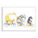 Stupell Industries Savanna Animals Riding Bikes Bicycles Yellow Accent Wall Plaque Art By Amelie Legault in Brown/Gray/White | Wayfair