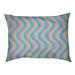 Tucker Murphy Pet™ Campion Pastel Wavy Stripe Outdoor Dog Pillow Polyester in Orange/Pink | 42 D in | Wayfair 3478DE309C01478FB558DC71E115FC52