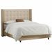 AllModern Aber Tufted Upholstered Standard Bed Upholstered in Black | 56 H x 61 W x 85 D in | Wayfair 3EAA7DEE2A28455E912DD25EDDF94843