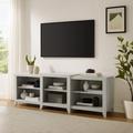 "Ronin 69"" Low Profile Tv Stand Whitewash - Crosley CF101569-WW"