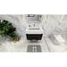 Etta Avenue™ Lewis 29.5" Wall-Mounted Single Bathroom Vanity Set Wood/Plastic in Black | 22.25 H x 29.5 W x 19.7 D in | Wayfair