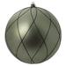 The Holiday Aisle® 6" Wrought Iron Matt Glit Swirl Ball 3Bx Plastic in Black/Gray | 6 H x 6 W x 6 D in | Wayfair 177A07C5ECFE4BA9B84BB18CD60D160B