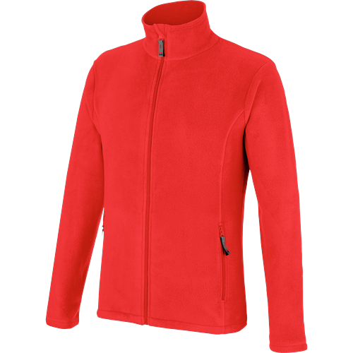 Veste polaire de travail zippée Job + Würth MODYF rouge
