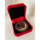 Engraved Double Sided Gold Medal in a Velvet Presentation Case, Personalised with your Logo and/or Text,