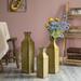 Decorative Antique Style Metal Bottle Shape Gold Floor Vase for Entryway, Living Room, Dining Room, Home Decor, Centerpiece