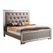 LYKE Home Mirrored Silver Champagne Bed