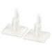 30 Pcs 12.8 mm Height Adhesive Standoff Reverse Mount Insulation Bracket White