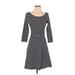 Old Navy Casual Dress - A-Line: Black Print Dresses - Women's Size X-Small