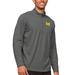 Men's Antigua Heather Charcoal Michigan Wolverines Epic Quarter-Zip Pullover Top