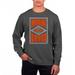 Men's Uscape Apparel Black Miami Hurricanes Pigment Dyed Fleece Crewneck Sweatshirt