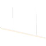 Stiletto / 72" LED Pendant / Frosted Shade / Satin White Finish