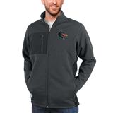 Men's Antigua Heather Charcoal UAB Blazers Course Full-Zip Jacket