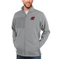 Men's Antigua Heather Gray Cent. Michigan Chippewas Course Full-Zip Jacket