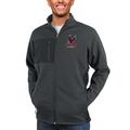 Men's Antigua Heather Charcoal North Carolina Central Eagles Course Full-Zip Jacket