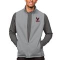 Men's Antigua Heather Gray North Carolina Central Eagles Course Full-Zip Vest