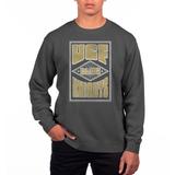 Men's Uscape Apparel Black UCF Knights Pigment Dyed Fleece Crewneck Sweatshirt