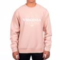 Men's Uscape Apparel Pink Virginia Cavaliers Premium Heavyweight Crewneck Sweatshirt