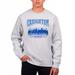 Men's Uscape Apparel Heather Gray Creighton Bluejays Premium Heavyweight Crewneck Sweatshirt