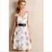 Anthropologie Dresses | Anthro Maeve White Floral Dress Size 4 | Color: Purple/White | Size: 4