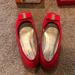 Kate Spade Shoes | Kate Spade Red Patent Bow Ballet Flats | Color: Red | Size: 9