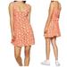 American Eagle Outfitters Dresses | Aeo Orange Floral Print Mini Dress | Color: Orange/White | Size: Xs