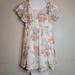 Disney Dresses | D Signed Disney Beauty And The Beast Dress Girls Floral Lace Size 10/12 | Color: Cream/Orange | Size: 10g