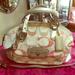 Coach Bags | Authentic Coach Begonia Multi Embr Sig Satchel Bag | Color: Pink/Tan | Size: Medium