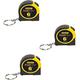 Stanley Fat Max FMHT33706W 1/2" X 6' Fatmax Keychain Tape Measure, 3 Pack