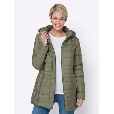 Steppjacke CLASSIC BASICS, Damen, Gr. 50, grün (khaki), 100% Polyester, Futter und Wattierung:100% Polyester, unifarben, Langarm, Jacken Image