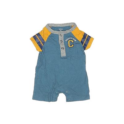Carter's Short Sleeve Outfit: Blue Solid Bottoms - Size 3 Month