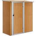 Vidaxl - Abri de jardin 180,5x97x209,5 cm acier galvanis� aspect bois