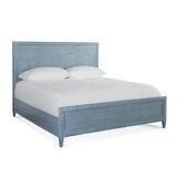 Birch Lane™ Deitrich Low Profile Standard Bed Wicker/Rattan in Blue | 60 H x 42 W x 81 D in | Wayfair ECD6E18547EB4E2D9DECAF97679DDB92