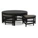 Braxton Culler Raffles Wicker/Rattan 4 Legs Coffee Table Rattan/Wicker in Black | 18 H x 42 W x 42 D in | Wayfair 955-055/0863-84/BLACK