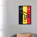 East Urban Home Minimal Movie 'F1 Francorchamps Race Track' Graphic Art Print on Canvas Metal in Black/Gray/Red | 60 H x 40 W x 1.5 D in | Wayfair