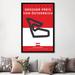 East Urban Home Minimal Movie 'F1 Osterreichring Race Track' Graphic Art Print on Canvas in Black/Red/White | 48" H x 32" W x 1.5" D | Wayfair