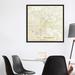 East Urban Home 'Los Angeles Gold Leaf Urban Blueprint Map' Graphic Art Print on Canvas, Cotton in Gray | 37 H x 37 W x 1.5 D in | Wayfair