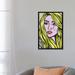 East Urban Home 'Blonde Crying Comic Girl' Graphic Art Print on Canvas, Cotton in Black/Pink/White | 26 H x 18 W in | Wayfair