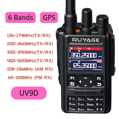 Ruyage-Radio bidirectionnelle AmPuebHam bande aérienne 256CH talkie-walkie perforé VOX