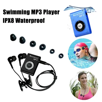 Mini lecteur MP3 étanche 4 go 8 go pour natation sport course équitation HiFi musique stéréo