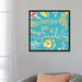 East Urban Home 'Tropical Oasis VII' Textual Art on Canvas in Blue/Green/White | 26 H x 26 W x 1.5 D in | Wayfair CB53B5F7F07344559D790812007C8BC6