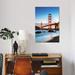 East Urban Home 'Dawn At The Golden Gate, San Francisco' By Matteo Colombo Graphic Art Print on Wrapped Canvas Metal in Blue/White | Wayfair