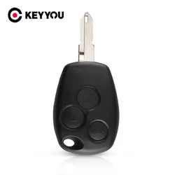 KEYYOU – coque pour clé télécommande 3 boutons pour Renault Duster Logan Fluence Clio Vivaro