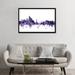 East Urban Home 'New York City Skyline II' by Michael Tompsett Graphic Art Print on Wrapped Canvas Metal in Black/Blue/Pink | Wayfair