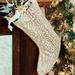 Eastern Accents Tinsel Dots Stocking in White/Yellow | 19 H x 12 W in | Wayfair 7FB-ST-XST-02