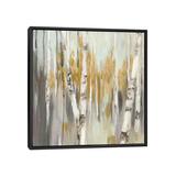 Red Barrel Studio® Silver Birch I Painting Print on Wrapped Canvas Canvas/Paper, Cotton in Brown/Green/White | 18 H x 18 W x 1.5 D in | Wayfair