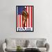 East Urban Home 'WWI Poster of a US Marine Holding His Sidearm' Vintage Advertisement on Canvas, in Black/Orange/Red | Wayfair