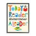 Stupell Industries Today A Reader Tomorrow A Leader Wall Plaque by Ellen Crimi-Trent - Print Wood in Brown | 14 H x 11 W x 1.5 D in | Wayfair