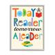 Stupell Industries Today A Reader Tomorrow A Leader Wall Plaque by Ellen Crimi-Trent - Print Wood in Brown | 30 H x 24 W x 1.5 D in | Wayfair